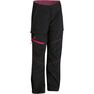 QUECHUA - 7-8Y MH550 Children's Zip-Off Hiking Trousers, Black QUECHUA - 7-8Y MH550 Children's Zip-Off Hiking Trousers, Black