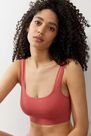 Urban Outfitters - Orange Mot Out From Under Imogen Square Neck Seamless Bralett, Women Urban Outfitters - Orange Mot Out From Under Imogen Square Neck Seamless Bralett, Women
