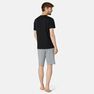 NYAMBA - M Fitness Long Stretch Cotton Shorts - Mottled Grey - Grey Blue NYAMBA - M Fitness Long Stretch Cotton Shorts - Mottled Grey - Grey Blue