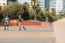 OXELO - EU 35-38 Fit 5 Kids' Inline Fitness Skates, Fluo Pale Peach OXELO - EU 35-38 Fit 5 Kids' Inline Fitness Skates, Fluo Pale Peach