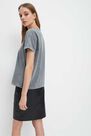 Mohito - T-Shirt With An Application - Grey Mohito - T-Shirt With An Application - Grey