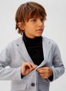 Mango - medium grey Structured textured blazer Mango - medium grey Structured textured blazer