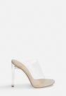 Missguided - Illusion Heel Clear Sandals Missguided - Illusion Heel Clear Sandals