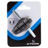 BTWIN - Unique Size 58 mm Cantilever Brake Pads, Black BTWIN - Unique Size 58 mm Cantilever Brake Pads, Black