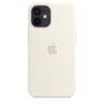 APPLE - Apple Silicone Case White with MagSafe for iPhone 12 Mini APPLE - Apple Silicone Case White with MagSafe for iPhone 12 Mini
