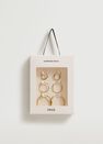 Mango - gold Mixed hoop earrings, Women Mango - gold Mixed hoop earrings, Women