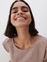 Reserved - Broderie anglaise blouse - Beige Reserved - Broderie anglaise blouse - Beige
