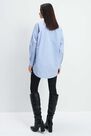 Mohito - Oversized Cotton Shirt - Blue Mohito - Oversized Cotton Shirt - Blue