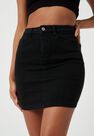 Missguided - Black Denim Superstretch Mini Skirt Missguided - Black Denim Superstretch Mini Skirt