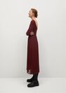 Mango - dark red Pleated skirt dress Mango - dark red Pleated skirt dress