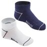 DOMYOS - EU 23-26 Low Socks 100 Twin-Pack - Navy Blue DOMYOS - EU 23-26 Low Socks 100 Twin-Pack - Navy Blue