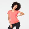 KALENJI - Extra Small RUN DRY WOMEN'S RUNNING T-SHIRT, Fluo Coral Pink KALENJI - Extra Small RUN DRY WOMEN'S RUNNING T-SHIRT, Fluo Coral Pink