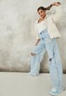 Missguided - White Mesh Ruched Front Corset Bodysuit Missguided - White Mesh Ruched Front Corset Bodysuit