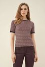 Salsa Jeans - Blue Striped knitted t-shirt Salsa Jeans - Blue Striped knitted t-shirt
