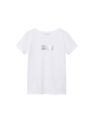 Mango - White Logo Print Cotton T-Shirt, Women Mango - White Logo Print Cotton T-Shirt, Women