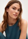 Mango - dark blue Flowy crop top Mango - dark blue Flowy crop top