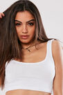 Missguided - White Scoop Neck Jersey Bralet Missguided - White Scoop Neck Jersey Bralet