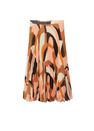 Mango - Orange Printed Pleated Skirt Mango - Orange Printed Pleated Skirt