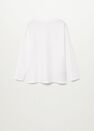 Mango - natural white Long-sleeved t-shirt with hologram Mango - natural white Long-sleeved t-shirt with hologram