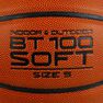 TARMAK - Size 5 Bt100 Kids' Beginner Basketball - Under Age 10 - Blood Orange TARMAK - Size 5 Bt100 Kids' Beginner Basketball - Under Age 10 - Blood Orange