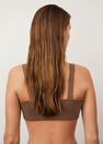 Mango - Medium Brown Ribbon Cross-Body Top Mango - Medium Brown Ribbon Cross-Body Top