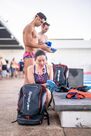 NABAIJI - Unique Size Silicone Print Swim Cap - Mozi, Black NABAIJI - Unique Size Silicone Print Swim Cap - Mozi, Black