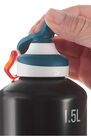 QUECHUA - 500 aluminum 1.5 litre hiking flask with quick-open cap - black, Unique Size QUECHUA - 500 aluminum 1.5 litre hiking flask with quick-open cap - black, Unique Size