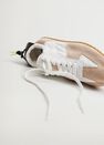 Mango - lt pastel brown Leather mixed sneakers, Women Mango - lt pastel brown Leather mixed sneakers, Women