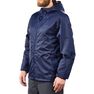 QUECHUA - Medium Men's country walking rain coat - NH100 Raincut Full Zip, Dark Petrol Blue QUECHUA - Medium Men's country walking rain coat - NH100 Raincut Full Zip, Dark Petrol Blue
