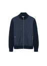 Mango - navy Quilted panel cardigan Mango - navy Quilted panel cardigan