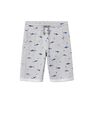 Mango - medium grey Printed organic cotton bermuda shorts Mango - medium grey Printed organic cotton bermuda shorts