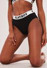 Missguided - Black Playboy X Missguided Black Playboy Taped Highwaisted Knickers Missguided - Black Playboy X Missguided Black Playboy Taped Highwaisted Knickers