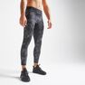 DOMYOS - W32 L33 Men's Cardio Fitness Training Leggings Fleg 500 - Print - Black DOMYOS - W32 L33 Men's Cardio Fitness Training Leggings Fleg 500 - Print - Black
