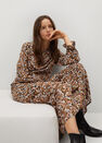 Mango - black Floral print dress Mango - black Floral print dress