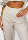 Missguided - Green Sage Co Ord Elasticated Back Mom Jeans Missguided - Green Sage Co Ord Elasticated Back Mom Jeans