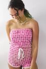 Urban Outfitters - Pink iets frans... Monogram Towelling Playsuit Urban Outfitters - Pink iets frans... Monogram Towelling Playsuit