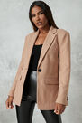 Missguided - Camel Boyfriend Blazer Coat Missguided - Camel Boyfriend Blazer Coat