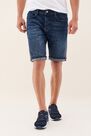 Salsa Jeans - Blue Loose Denim Shorts With Side Strip Salsa Jeans - Blue Loose Denim Shorts With Side Strip