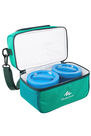 QUECHUA - Mh500 4.4 l hiking lunch box ice box (with 2 food boxes) - green, Unique Size QUECHUA - Mh500 4.4 l hiking lunch box ice box (with 2 food boxes) - green, Unique Size