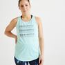 DOMYOS - S/M Energy Women's Printed Cardio Fitness Tank Top - Asphalt Blue DOMYOS - S/M Energy Women's Printed Cardio Fitness Tank Top - Asphalt Blue