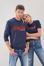 Salsa Jeans - Blue Regular Fit Sweatshirt With Branding Salsa Salsa Jeans - Blue Regular Fit Sweatshirt With Branding Salsa