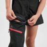 QUECHUA - 7-8Y MH550 Children's Zip-Off Hiking Trousers, Black QUECHUA - 7-8Y MH550 Children's Zip-Off Hiking Trousers, Black