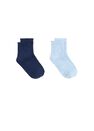 Mango - medium blue 2 pack mixed socks Mango - medium blue 2 pack mixed socks
