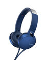 Sony - Sony MDR-XB550AP Extra Bass Headphones With Mic For Calls Blue Sony - Sony MDR-XB550AP Extra Bass Headphones With Mic For Calls Blue