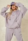 Missguided - Grey Super Extreme Oversized Missguided Seam Hoodie Missguided - Grey Super Extreme Oversized Missguided Seam Hoodie