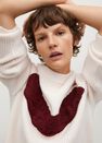Mango - light beige Contrasting knit sweater Mango - light beige Contrasting knit sweater