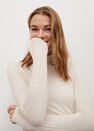 Mango - natural white Ribbed long-sleeved t-shirt Mango - natural white Ribbed long-sleeved t-shirt