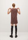 Mango - Brown Shoulder Pad Dress Mango - Brown Shoulder Pad Dress