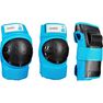 OXELO - Basic children's 3-piece protective gear for skates/skateboard/scooter - blue OXELO - Basic children's 3-piece protective gear for skates/skateboard/scooter - blue
