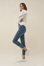 Salsa Jeans - Blue Push In Secret Glamour capri jeans with ribbon Salsa Jeans - Blue Push In Secret Glamour capri jeans with ribbon